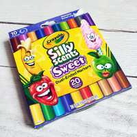 Набор двусторонних маркеров Crayola Silly Scents со сладким ароматом, 10 штук