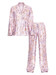 Сатиновая пижама Victoria's Secret Glazed Satin Long Pajama Set (Delicate Violet Floral) (Размер S - Short)
