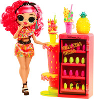 Игровой набор с куклой ЛОЛ Сюрприз ОМГ Пинки Попс / LOL Surprise OMG Sweet Nails Pinky Pops серии Сладкий маникюр / Sweet Nails (25 см)