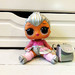 БУ Кукла L.O.L. Surprise! Big B.B. (Big Baby) — Kitty Queen Большая кукла ЛОЛ Китти Квин 28 см (MGA Entertainment) в комплекте с открывающимся рюкзаком и сережками