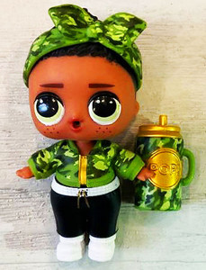 БУ Кукла L.O.L. Surprise! Boys Series 3 — Fresh Брат Фреш Мальчик ЛОЛ 8 см (MGA Entertainment) в комплекте с повязкой и бутылочкой
